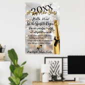 Elegant New Year's Eve Welcome Poster (Thuiskantoor)