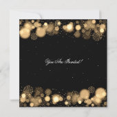 Elegant New Years Eve Winter Gold Kaart (Achterkant)