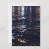 Elegant New York City Lights Waterfront  Kaart (Achterkant)