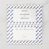 Elegant NEW ZEALAND Wedding Celebration Plaatskaartje (Buitenkant ongevouwen)