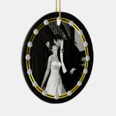 Elegant Newly Wed Photo Ornament (Rechts)