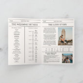 Elegant Newspaper Details Timeline Wedding (Binnen)
