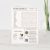 Elegant Newspaper Details Timeline Wedding (Achterkant)