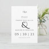 Elegant Niet-foto Save the Date Kaart (Staand voorkant)