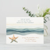 Elegant nieuw adres kaart (Staand voorkant)