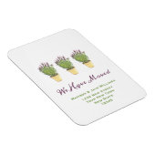 Elegant Nieuw adres | Verplaatsingsaankondiging Magneet (Rechterzijde)