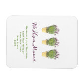 Elegant Nieuw adres | Verplaatsingsaankondiging Magneet (Horizontaal)