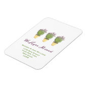 Elegant Nieuw adres | Verplaatsingsaankondiging Magneet (Linkerzijde)