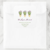 Elegant Nieuw adres | Verplaatsingsaankondiging Vierkante Sticker (Tas)