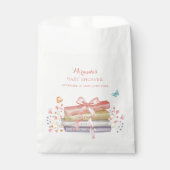 Elegant nieuw Chapter Bloemen Bow Book Baby shower Bedankzakje (Voorkant)