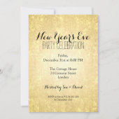 Elegant nieuwe jaren oud Gold Foil Star-Confetti Kaart (Voorkant)