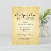 Elegant nieuwe jaren oud Gold Foil Star-Confetti Kaart (Staand voorkant)