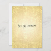 Elegant nieuwe jaren oud Gold Foil Star-Confetti Kaart (Achterkant)