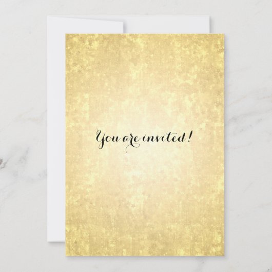 Elegant nieuwe jaren oud Gold Foil Star-Confetti Kaart (Achterkant)