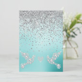 ELEGANT Nieuwe kristaldiamantbruinmunt groen Kaart (Staand voorkant)