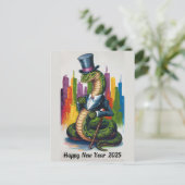 Elegant nieuwjaar 2025 Kaart voor zakelijk beroep (Staand voorkant)