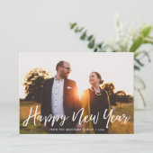 Elegant Nieuwjaar | Kaart van de Foto van het (Staand voorkant)