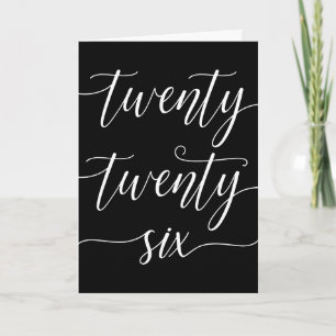 Elegant nieuwjaar Twenty Six Kaart