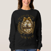 Elegant nieuwjaarsfeest: Disco Edition Black Trui (Voorkant)