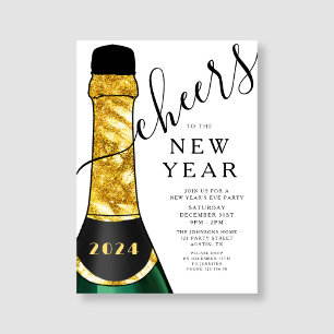 Elegant nieuwjaarsfeest kaart