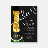 Elegant nieuwjaarsfeest kaart