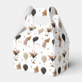 Elegant nieuwjaarsfeest Patroon Bedankdoosjes (Achterkant)