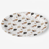 Elegant nieuwjaarsfeest Patroon Papieren Bordje (Gekanteld)