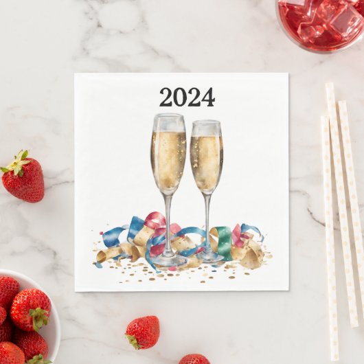 Elegant nieuwjaarsfeest servet (Insitu)