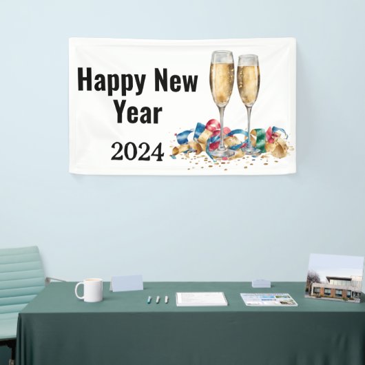 Elegant nieuwjaarsfeest spandoek (Beurs)