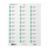 Elegant NIGERIA Map Sticker Return Address Label (Full Sheet)