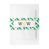 Elegant NIGERIA NAIJA Monogram Wedding Celebration Uitnodigingen Wikkel (Voorkant Voorbeeld)