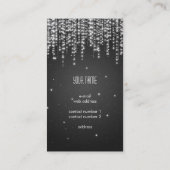 Elegant Night Dazzle Black Visitekaartje (Achterkant)
