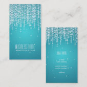 Elegant Night Dazzle Blue Visitekaartje (Voorkant / Achterkant)