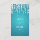 Elegant Night Dazzle Blue Visitekaartje (Achterkant)