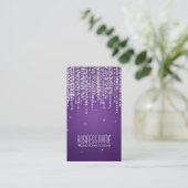 Elegant Night Dazzle Paars Visitekaartje (Staand voorkant)