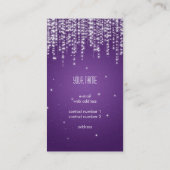 Elegant Night Dazzle Paars Visitekaartje (Achterkant)
