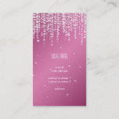 Elegant Night Dazzle roze Visitekaartje (Achterkant)