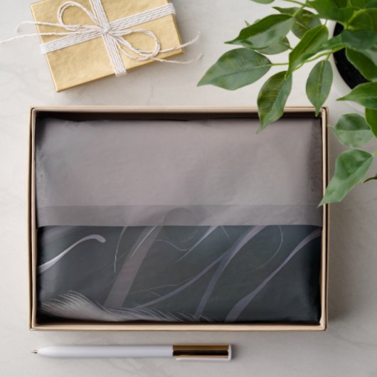 Elegant Night Safari Floral Leopard Decoupage  Tissuepapier (Geschenk)