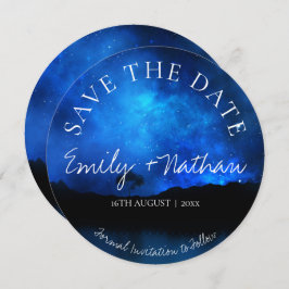 Elegant Night Sky onder de Stars Starry Wedding Save The Date