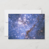 Elegant Night Sky/Space Theme Wedding RSVP Kaartje (Achterkant)