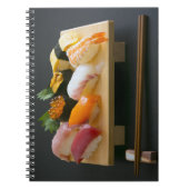 Elegant Nigiri Sushi – Hardcover Notebook by SUSHI Notitieboek (Voorkant)