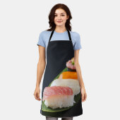 Elegant nigiri sushi lineup apron SUSHIMI series Schort (Gedragen)