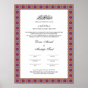 Elegant nikahnama poster