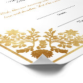 Elegant Nikkah Certificate Muslim Islamic Wedding Poster (Hoek)