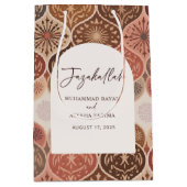  Elegant Nikkah Islamitische bruiloft Dank u Medium Cadeauzakje (Voorkant)