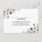 Elegant No Wrap Winter Evergreen Vrijgezellenfeest Informatiekaartje (Voorkant)