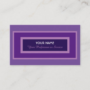 Elegant noble violet boxed visitekaartje
