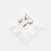 Elegant Noel Christmas Gold groen bessen groen Servet (Hoek)