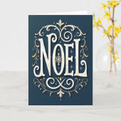 Elegant Noel Christmas Snowflake Card Kaart (Gele Bloem)