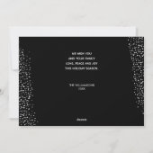 Elegant NOEL Greenery Foto Feestdagenkaart (Achterkant)